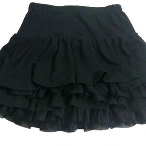 GYMBOREE GUC GIRLS BLACK LAYERED SKIRT BOTTOMS SUMMER CASUAL DRESSY SIZE 4